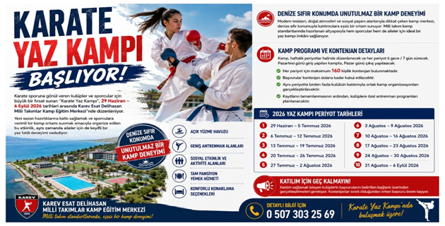 KARATE YAZ KAMPI BAŞLIYOR!